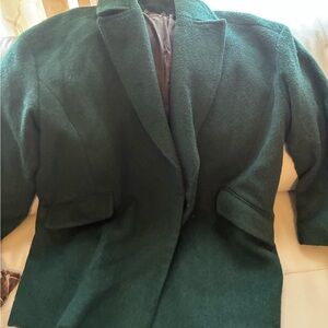Banana Republic Emerald Green Wool Women's Coat